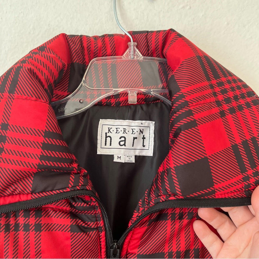 Keren Hart Buffalo Plaid Puffer Vest - Picture 11 of 11